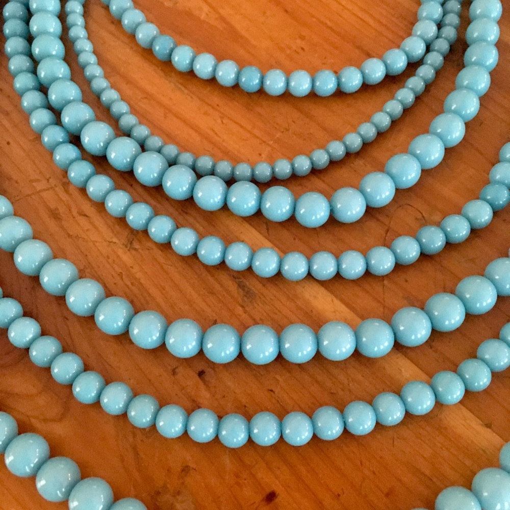 Baublebar multi stand turquoise necklace